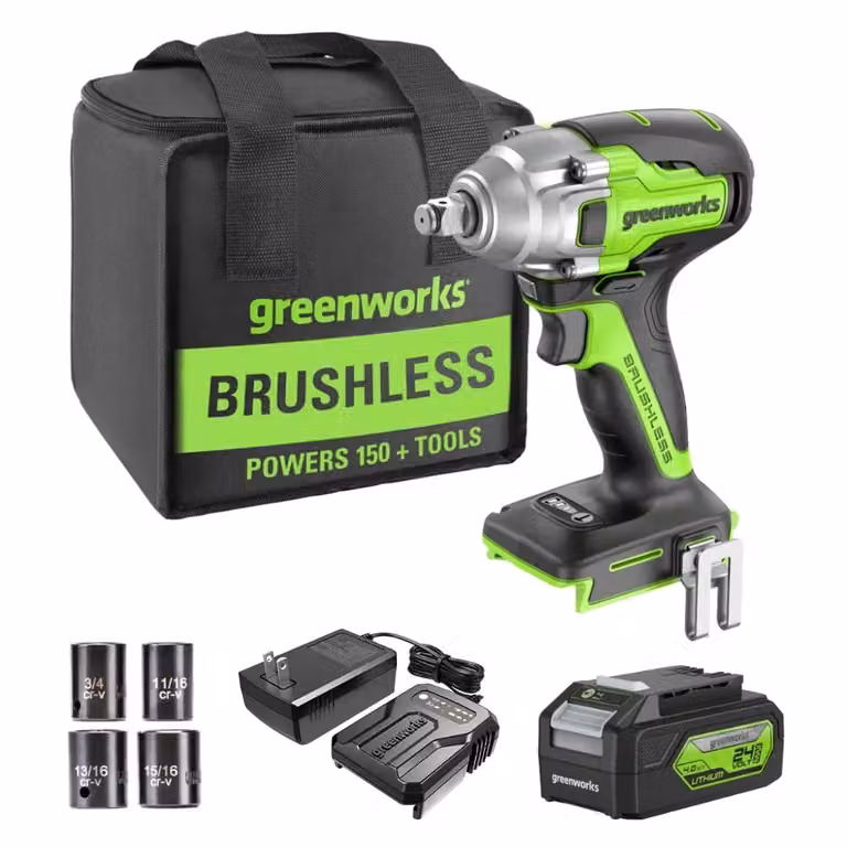 Greenworks POWERALL 24V Avvitatore a percussione 400Nm - Batteria 4Ah