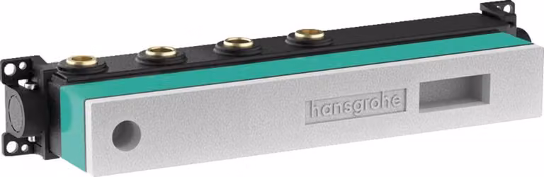 Alloggiamento base per termostato RainSelect, per 2 uscite, in ottone