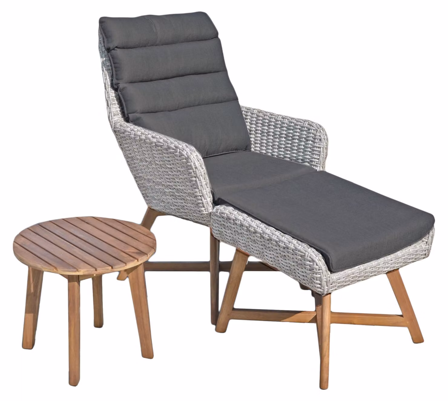 Garden Pleasure 970371 Garden Pleasure Calvia Loungesessel grau