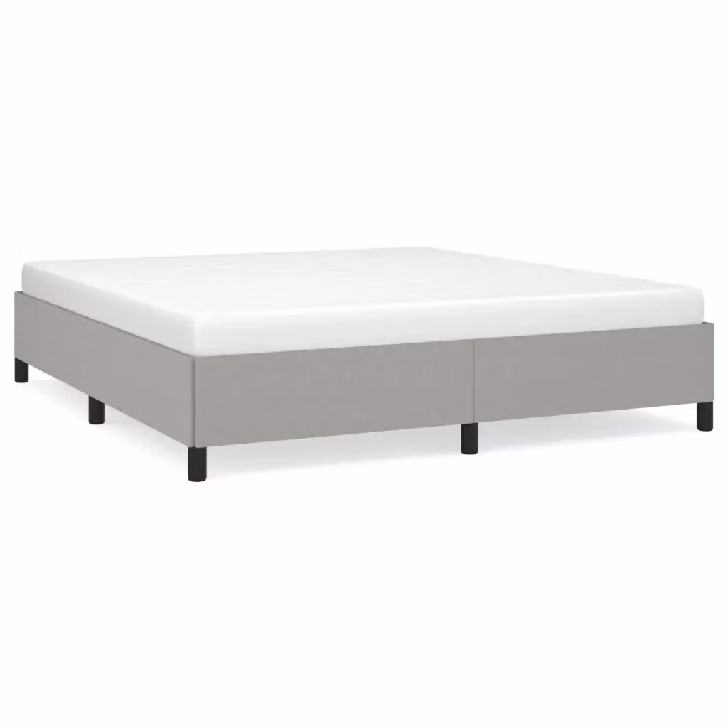 Giroletto vidaXL in tessuto grigio senza materasso L/P/H: 180 x 200 x 35 cm – 2
