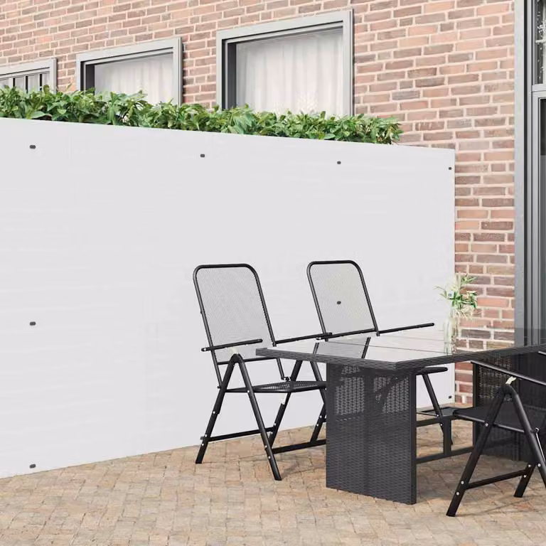 Maison Exclusive - Recinzione da giardino bifacciale bianca 1,8x5 m PVC