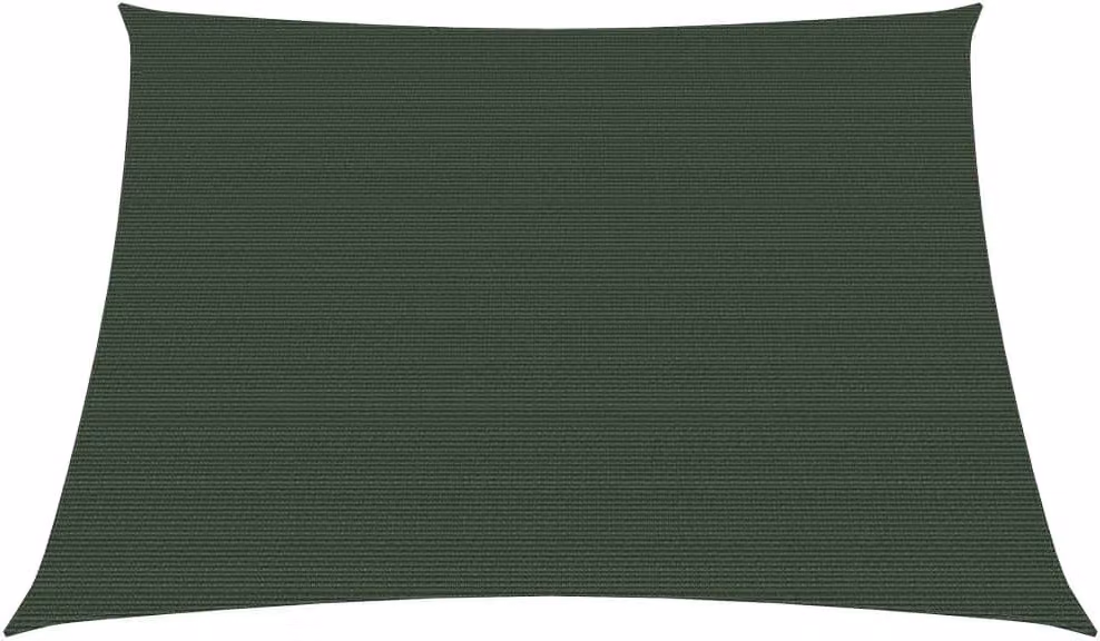 The Living Store Tenda da sole 160 g/m² Verde scuro 3/4x2 m HDPE