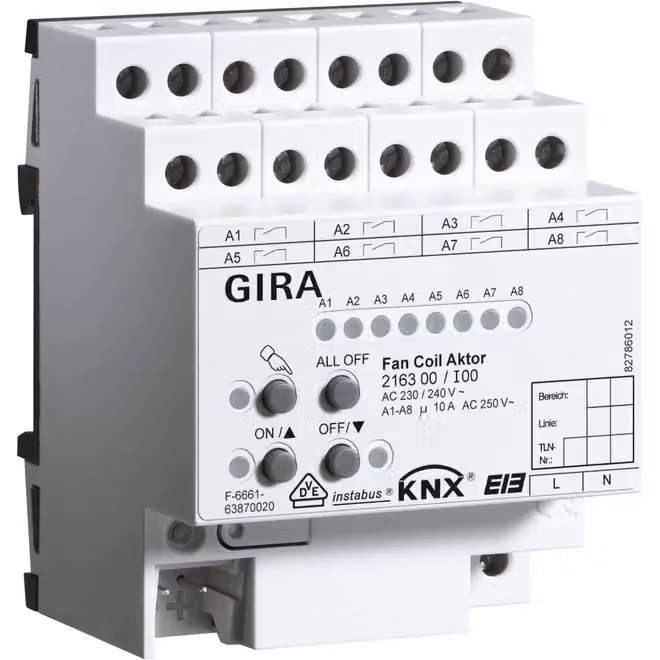 GIRA Fan Coil Actor KNX/EIB REG 216300 (216300)