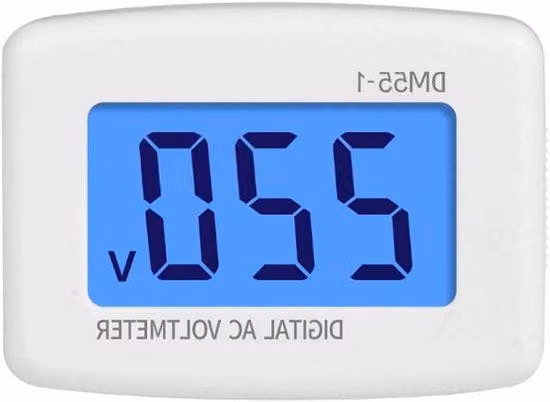 Tester elettronico per corrente alternata di eccezionale precisione per elettrodomestici con presa standard UE da 230 V, 50 Hz - DM55-1-EU