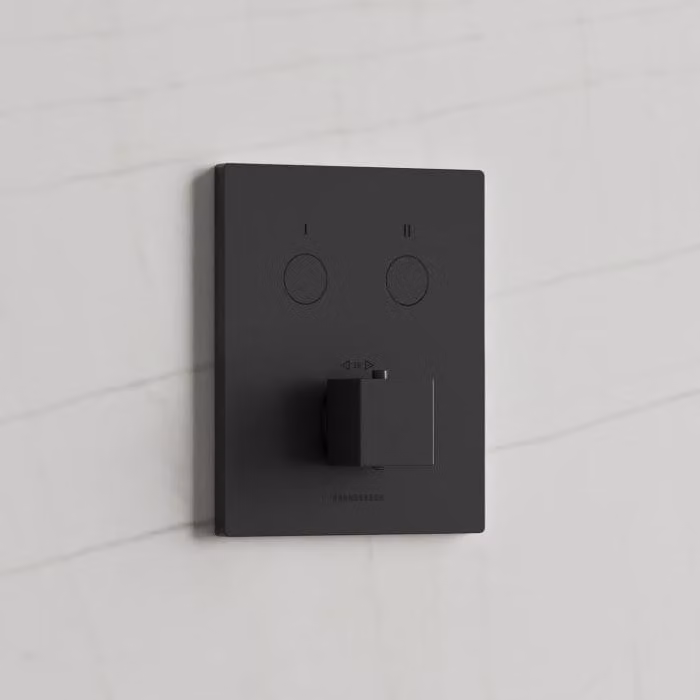 Termostato intelligente a incasso Kronenbach, modello "Smart Push", per 2 circuiti, design squadrato