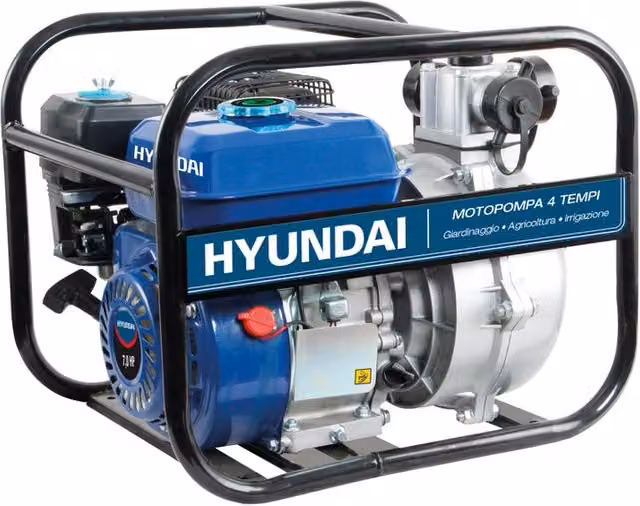 Motopompa da giardino Hyundai a benzina 7 HP 4 tempi blu – 2