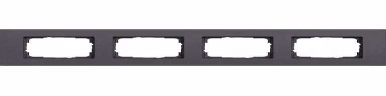 Cornice di copertura Gira 4f Gira Esprit in alluminio antracite (laccato) 0214408