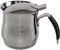 Set Teiera in Acciaio Inox Ilsa Omnia con 2 Tazze, Colore Argento, Capacità 200 ml
