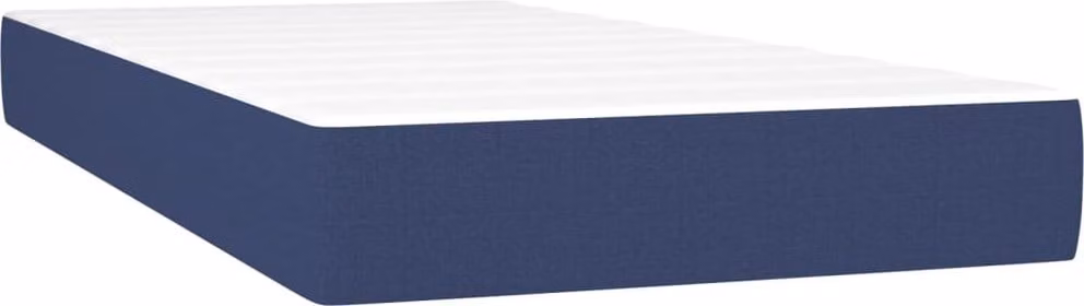 Materasso a Molle Insacchettate Rigidità Media Blu 100x200x20 cm in Tessuto