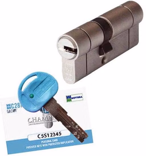 Cilindro a infilare Gold Mottura CP8D in ottone, finitura oro e argento, L/P/H: 92 x 36 x 56 cm