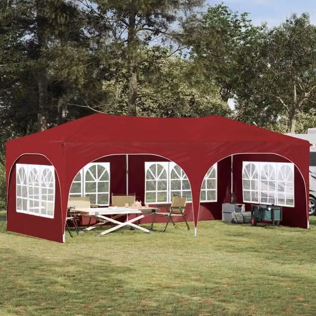 Tenda per feste a pop-up-Gazebo Borgogna 575 x 288 x 245 cm 806257