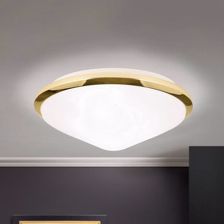 ORION Plafoniera soffitto CORELLA, dimmerabile, Ottone / Oro, Soggiorno / Sala da pranzo, Metallo, Plafoniera