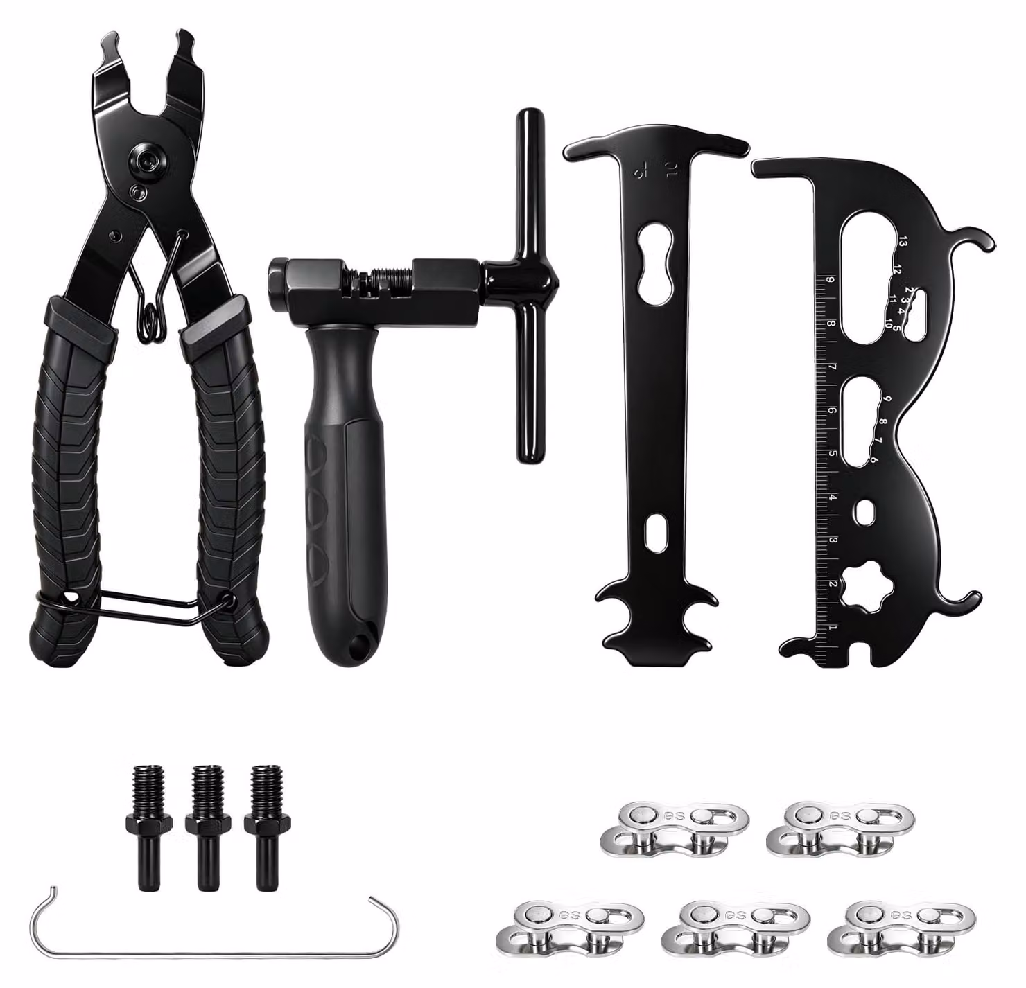Set di 13 utensili per la manutenzione della catena della bicicletta