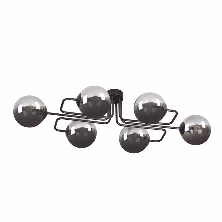 Lampadario Emibig 6xE14 40W BRENDI 6A BL/GRAFITE 832/6A