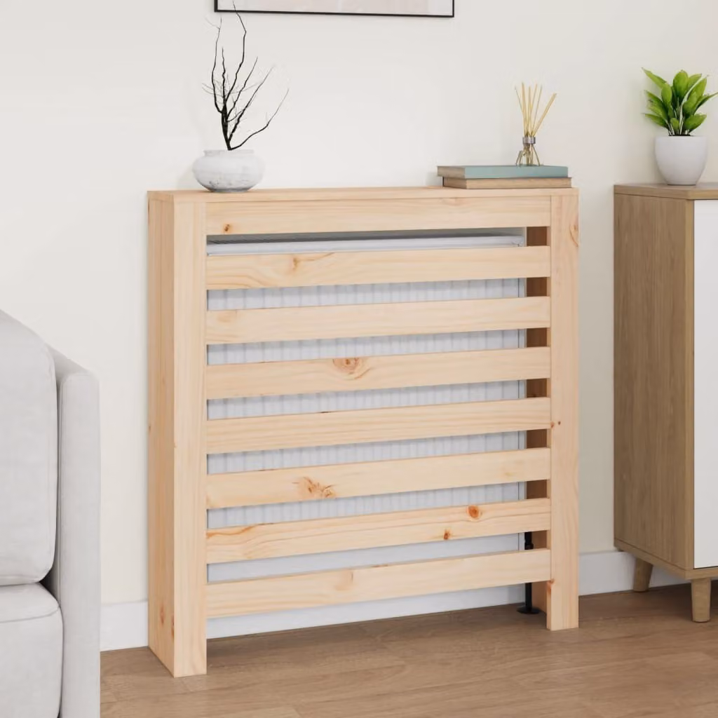 The Living Store Rivestimento per radiatori 79,5x19x84 cm in legno di pino massiccio