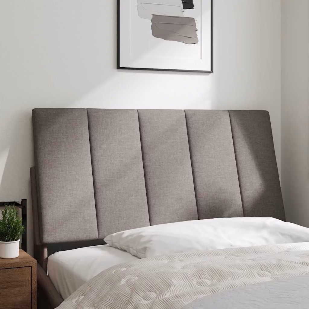 vidaXL Cuscino Testiera Hanko Tortora 100 cm in Tessuto