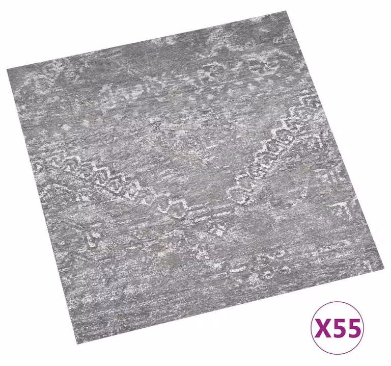 Tavole per Pavimenti 55 pcs Grigio Cemento 5,11 m² PVC