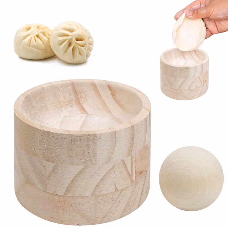 Attrezzo per pressare i ravioli, in legno - set da 2 pezzi