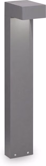 Piantana Moderna Sirio IDEAL LUX in Alluminio Grigio con 2 Luci LED 3W 3000K Luce Calda, Altezza: 60 cm