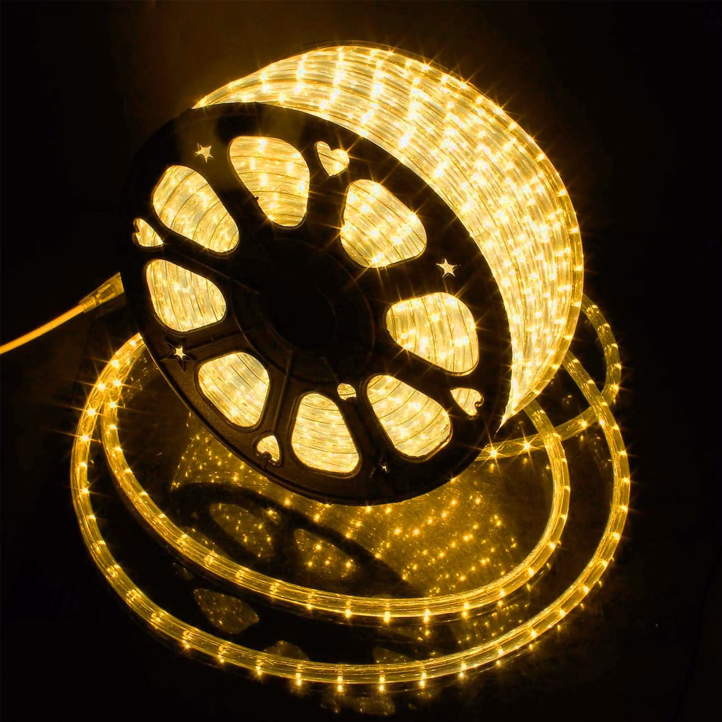 Guarnizione luminosa a LED, 30 metri, 1080 LED, grado di protezione IP65, luce bianco caldo, non dimmerabile