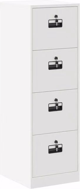 Armadio per File con cassetto 2 pz Bianco 44 x 50 x 139 cm CFW4633573