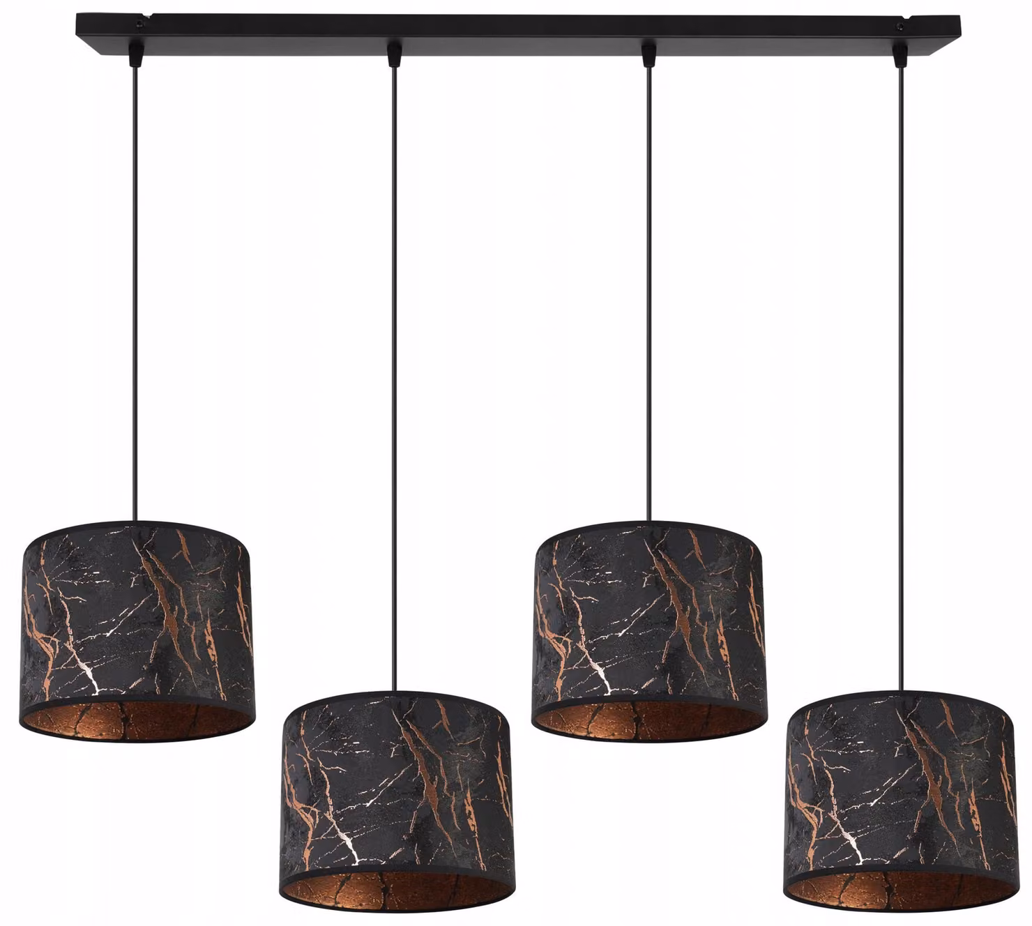 Lampadario a sospensione con motivo in rame – Lampada a sospensione moderna con paralume, lampada da soffitto per soggiorno e sala da pranzo