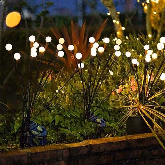 Set da 4 lampade singole per illuminazione da giardino a energia solare - Illuminazione d'atmosfera - Motten - Energia solare - Resistenti alle intemperie - Prese di corrente - 42 cm