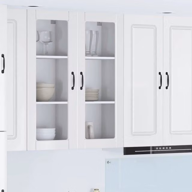 Armadio da cucina a parete vidaXL Bianco Lucido con scaffali L/P/H: 40 x 31 x 100 cm