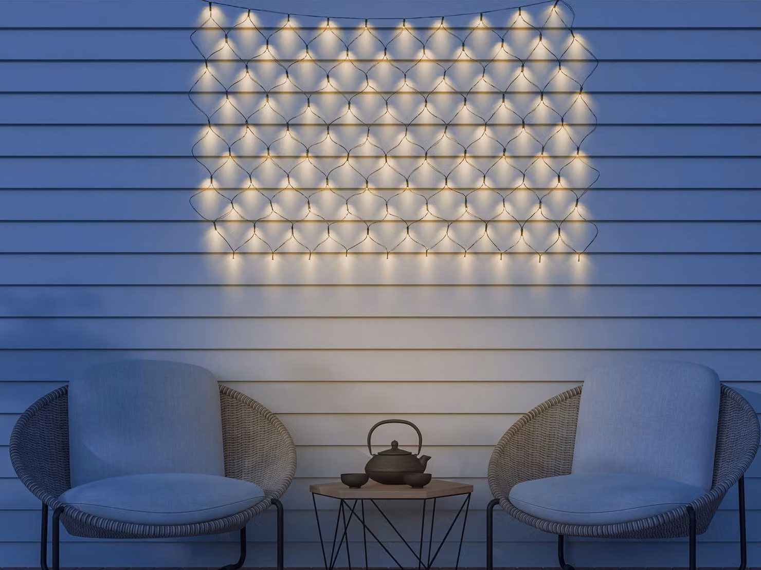 GLOBO 36890 Catena luminosa solare in plastica nera opaca, 100x LED