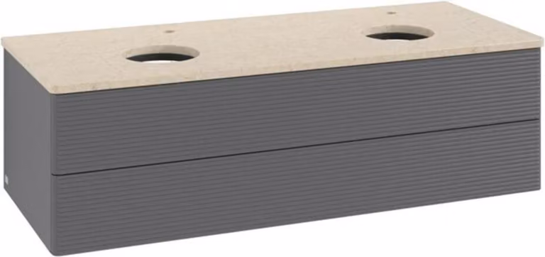 Mobiletto V&B con struttura frontale, con illuminazione Antao 120x36x50cm, HL, WBP botti