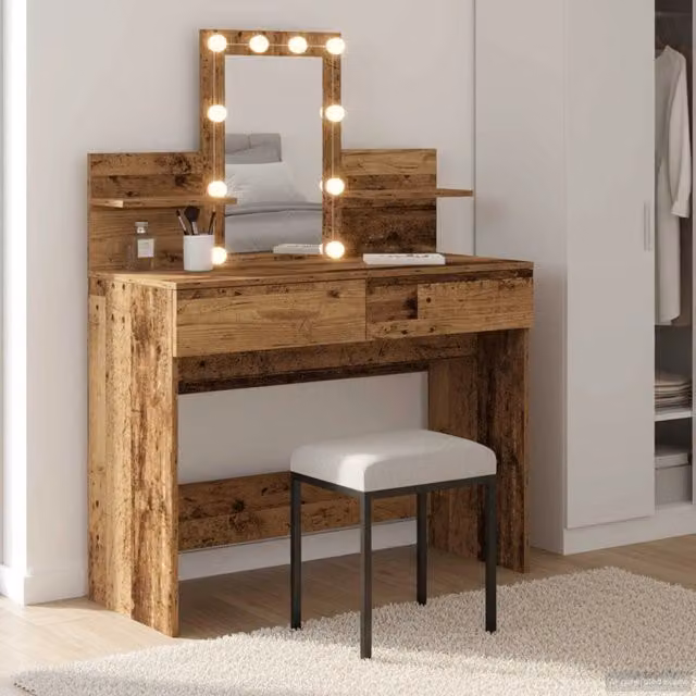 Tavolo da Trucco Legno vecchio 100 x 40 x 130 cm 868850