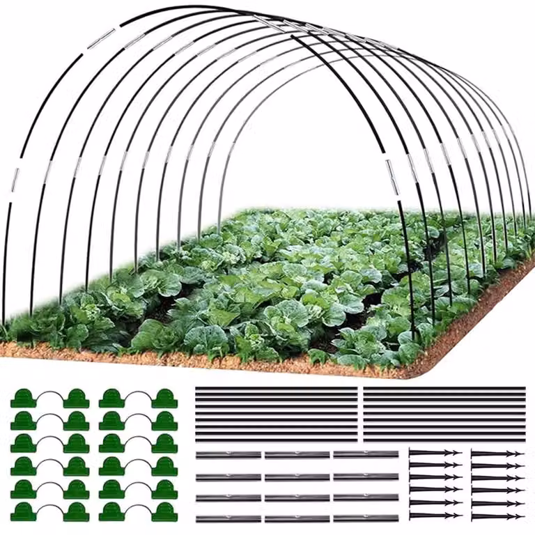 Omgoods - Set di 18 archi per tunnel di plastica, ideali per serre da giardino