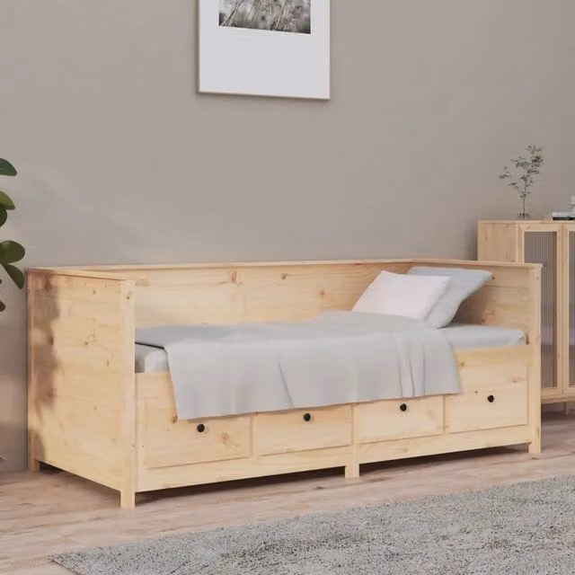 Dormeuse senza Materasso 90x190 cm in Legno Massello di Pino