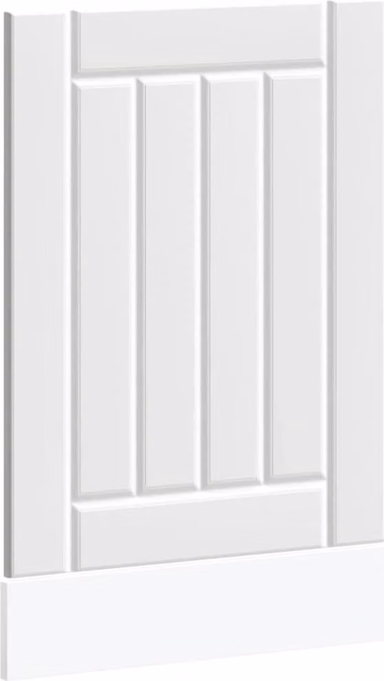 Pannello Lavastoviglie Lucca Bianco in Legno Multistrato
