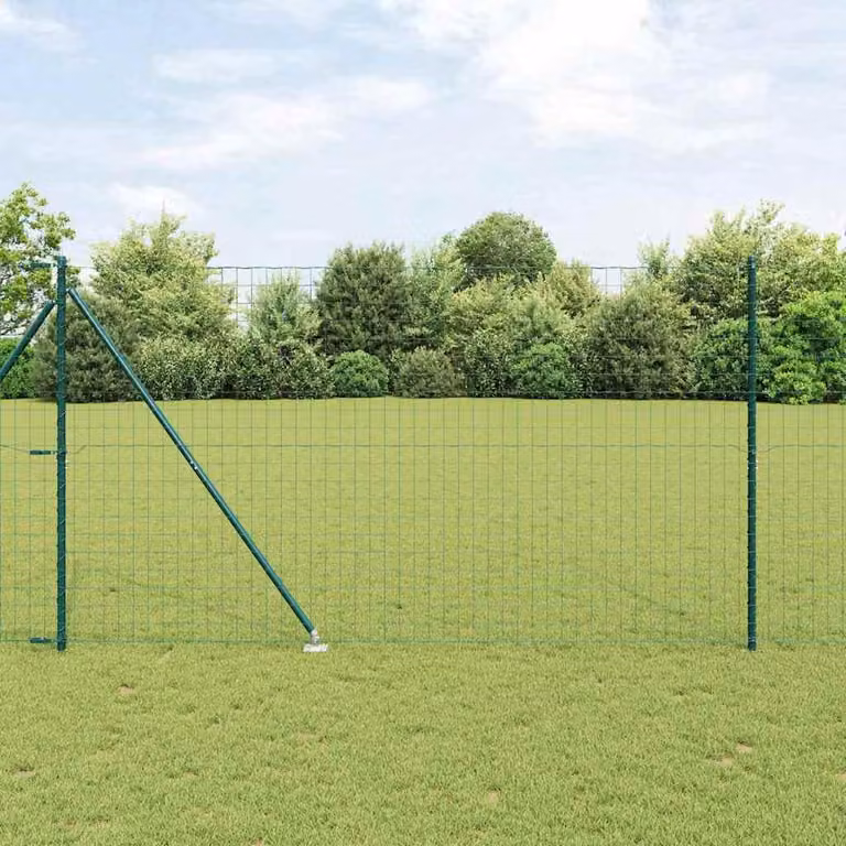 Maison Exclusive - Recinzione con Posto Verde 1,5 x 10 m Acciaio