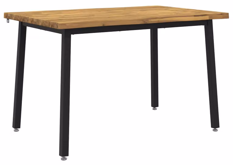 90 x 55 x 75 cm. Mobile in legno massello di acacia, bianco e nero, angolare