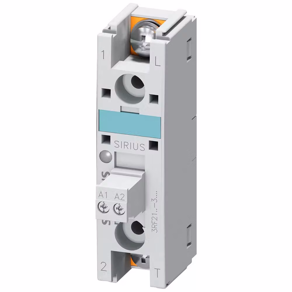 Relè a semiconduttori Siemens 3RF2, monofase, B=22,5 mm, 90 A, 48-460 V/24 V CC, 3RF21903AA04