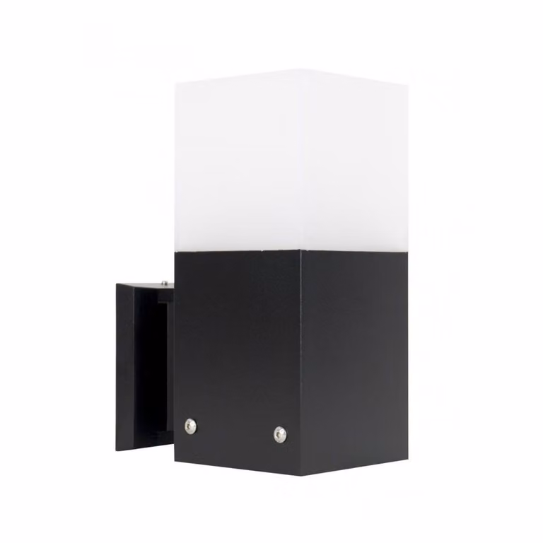Lampada da parete per esterni 1xE27 nero IP44 SU-MA Cube CB-MAX K BL
