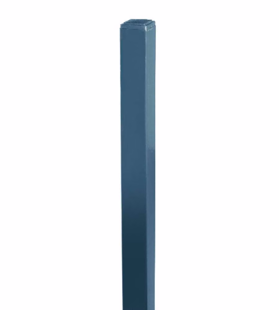 VERDELOOK Palo Sostegno Quadrato Recinzione 40x40 mm H150 cm Grigio