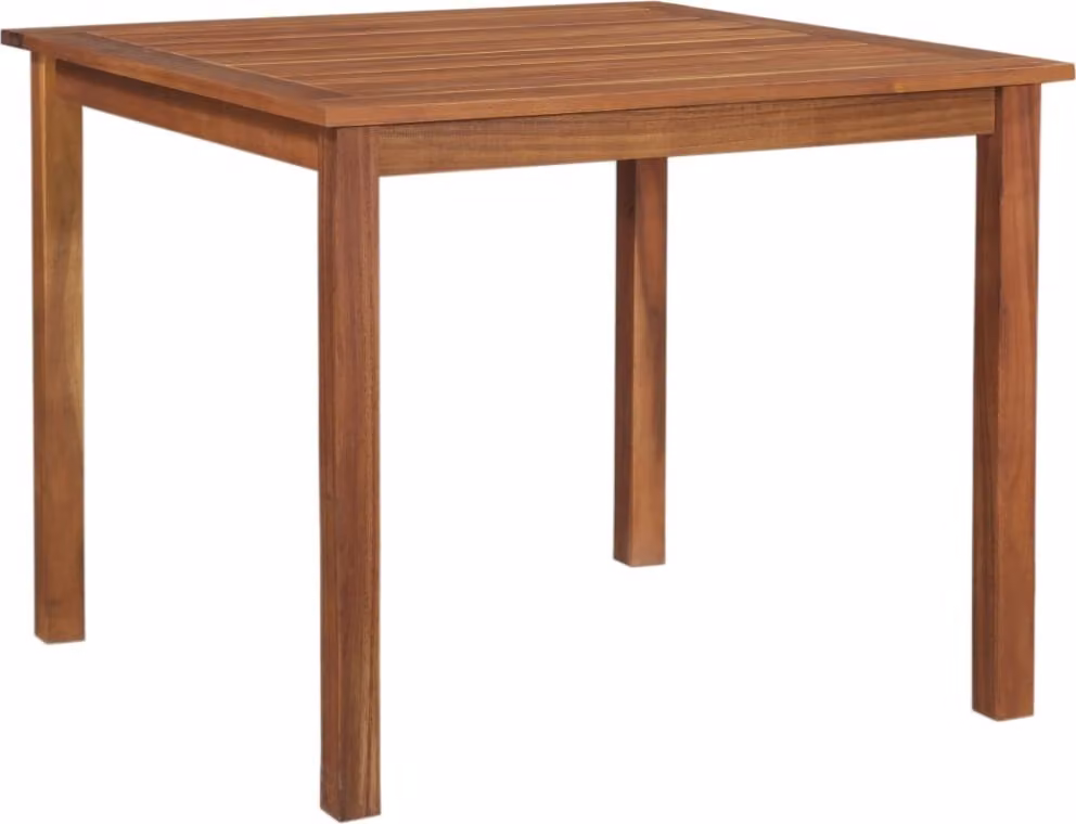Tavolo da Giardino 85x85x74 cm in Legno Massello di Acacia