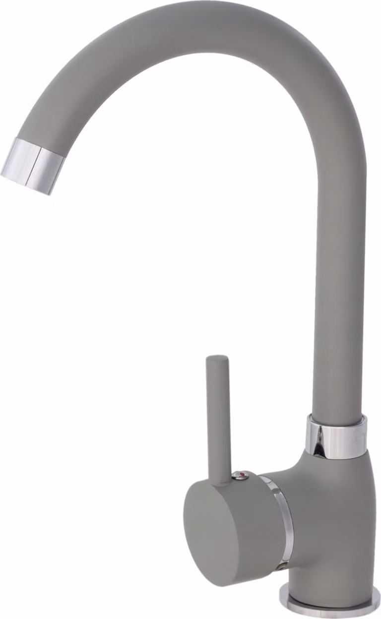 Granitan - Rubinetto da cucina - Rubinetto per lavello - Orientabile a 360° - Cartuccia in Vetroceramica - Grigio - Ottone - BETA