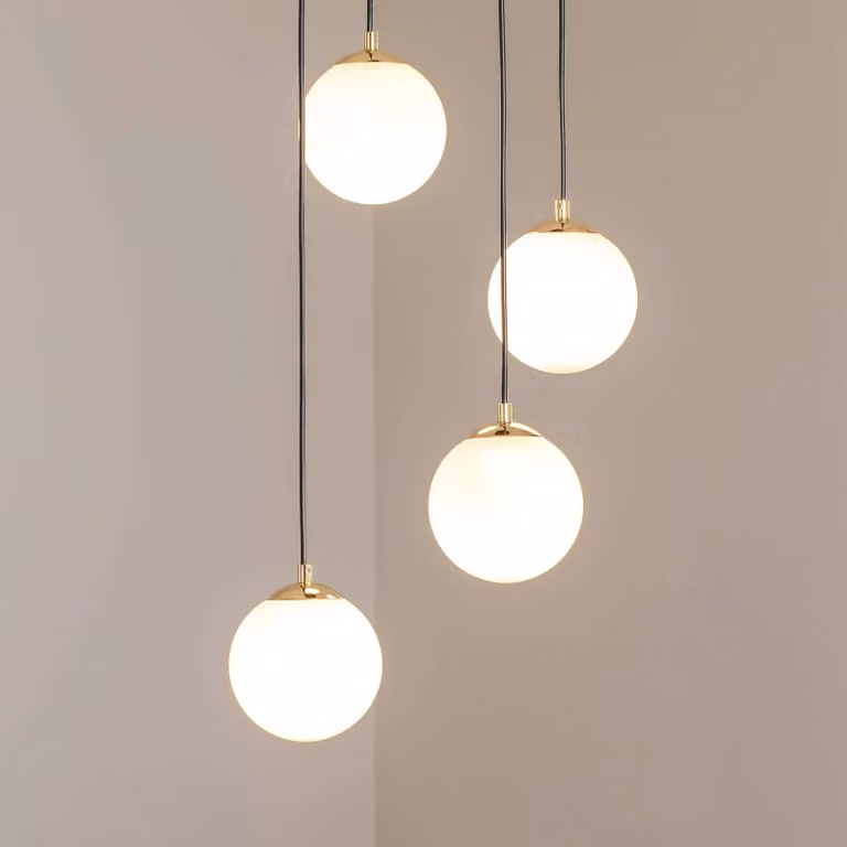Lampada a sospensione in vetro Glassy EMIBIG LIGHTING, dimmerabile, Nero, Soggiorno / Sala da pranzo, Vetro, Moderno, Lampada a sospensione
