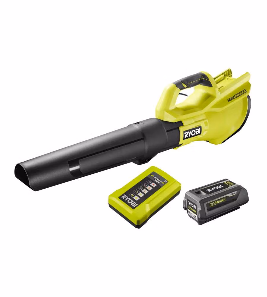 Ryobi Soffiatore Turbo Jet 36V Verde 193 km/h con Batteria 4,0Ah