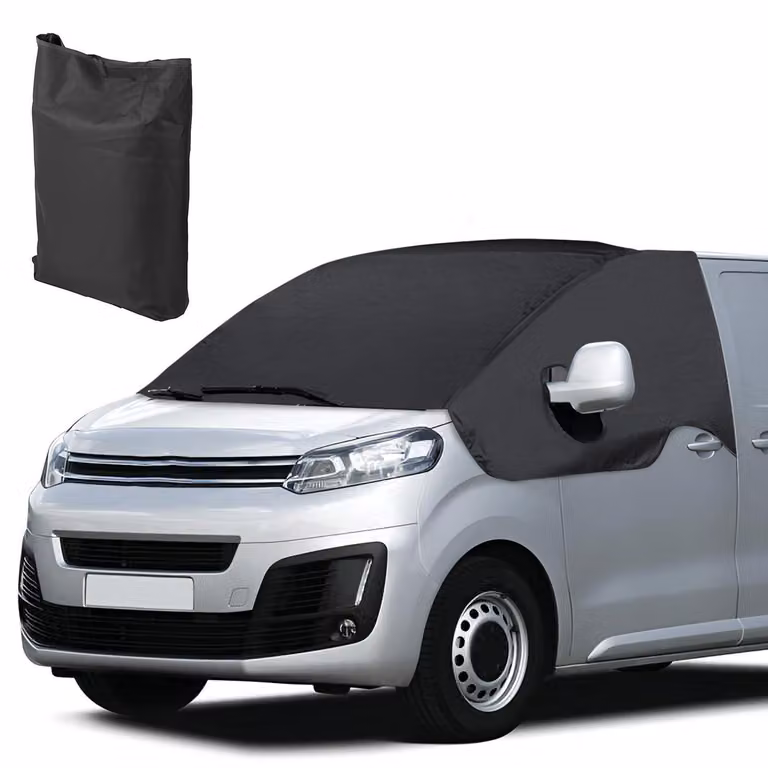 Copertura per parabrezza in tessuto Oxford 600D, impermeabile e resistente agli agenti atmosferici, compatibile con Citroen Jumpy e Opel Vivaro dal 2016 al 2024