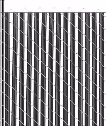 Listelli per la riservatezza VEVOR in plastica nera per recinzione a maglie di catena con bloccaggio inferiore e montaggio a parete, Altezza: 174 cm