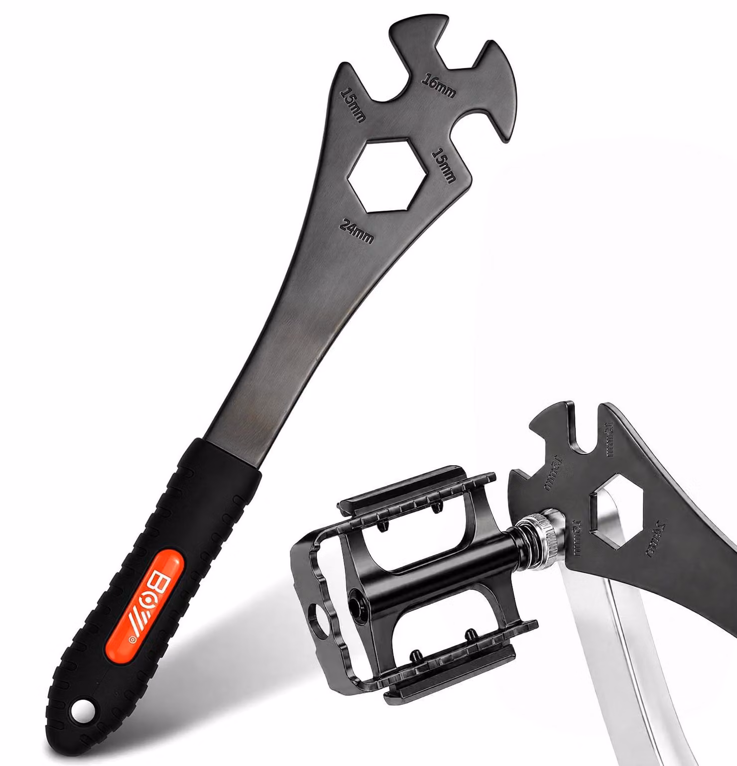 Chiave per pedali 3-in-1 - Set di attrezzi per bicicletta - Cassetta degli attrezzi per bicicletta - 15/16/24 mm