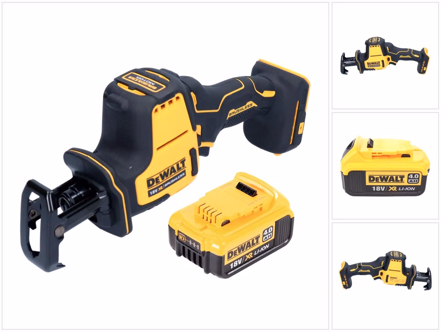 Sega alternativa a batteria DeWalt DCS 369 N Sega alternativa a batteria 18 V senza spazzole + 1x batteria 4,0 Ah - senza caricabatterie