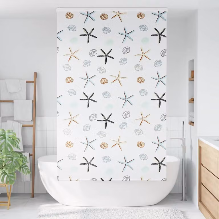 vidaXL Tenda a Rullo Doccia con Cassonetto 130x240cm Larghezza Tessuto