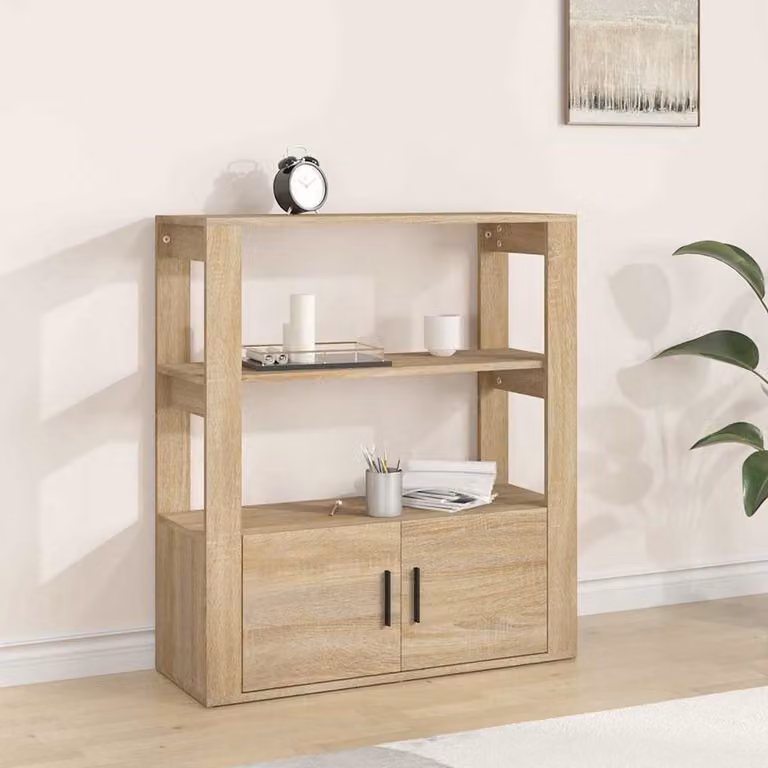 Credenza vidaXL in Rovere Sonoma, L 80 cm x P 30 cm x H 90 cm
