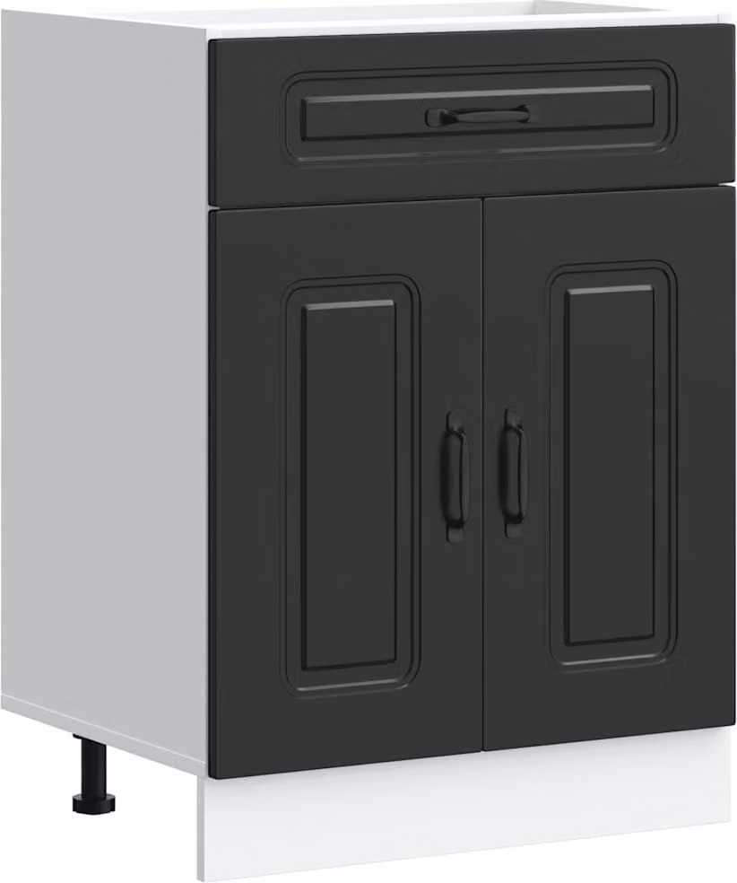 Base da Cucina Kalmar Nero in Legno Multistrato